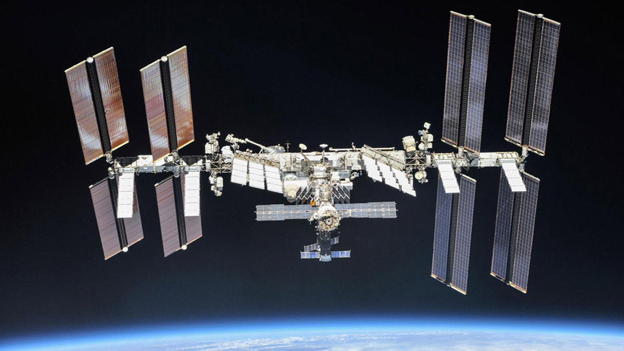 spacestation_oct2018 iss056e201248 (Oct. 4, 2018) The International Space Station photographed by Expedition 56 crew members from a Soyuz spacecraft after undocking. NASA astronauts Andrew Feustel and Ricky Arnold and Roscosmos cosmonaut Oleg Artemyev executed a fly around of the orbiting laboratory to take pictures of the station before returning home after spending 197 days in space. The station will celebrate the 20th anniversary of the launch of the first element Zarya in November 2018.