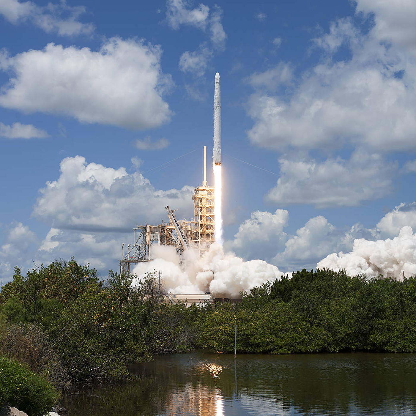 On August 14, 2017, the Dragon resupply spacecraft launched to the International Space Station on its 12th commercial resupply services mission.