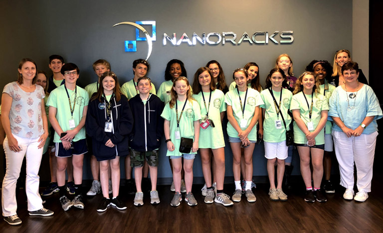 The team from Immaculata Catholic School worked with mentors from DreamUp and Space Center University, a program at Space Center Houston.
