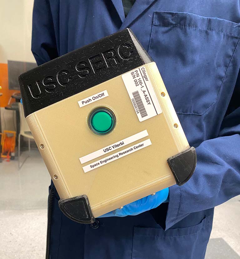 Test hardware for the CLINGERS experiment.