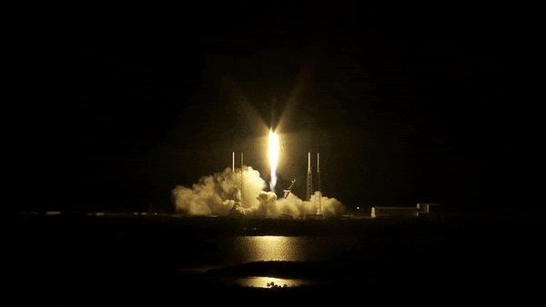 NASA's SpaceX CRS-17 mission launches from Space Launch Complex 40 on Cape Canaveral Air Force Station in Florida in the early morning of May 4, 2019.