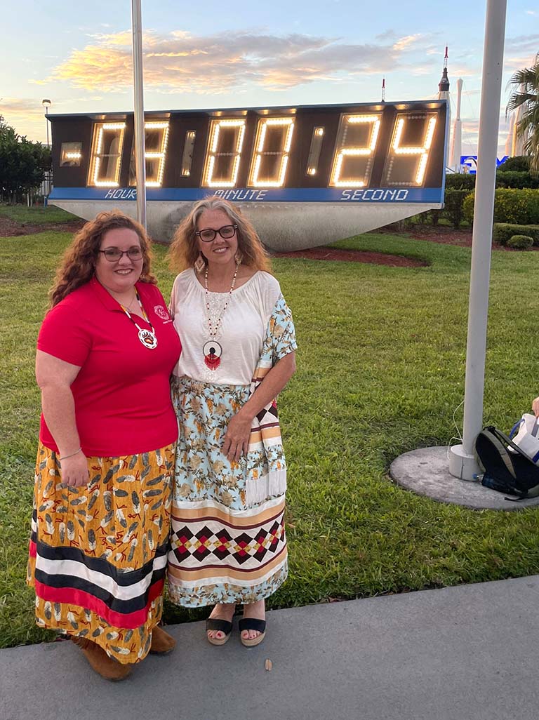 Jacqueline Putman (right) and Makynna Sharp (left) with the Choctaw Nation's Growing Hope program