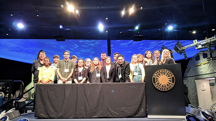 Ector County ISD students at the 2018 SSEP National Conference at the Smithsonian National Air and Space Museum in Washington, D.C.