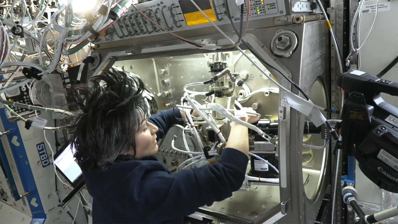 ESA astronaut Samantha Cristoforetti on the ISS
