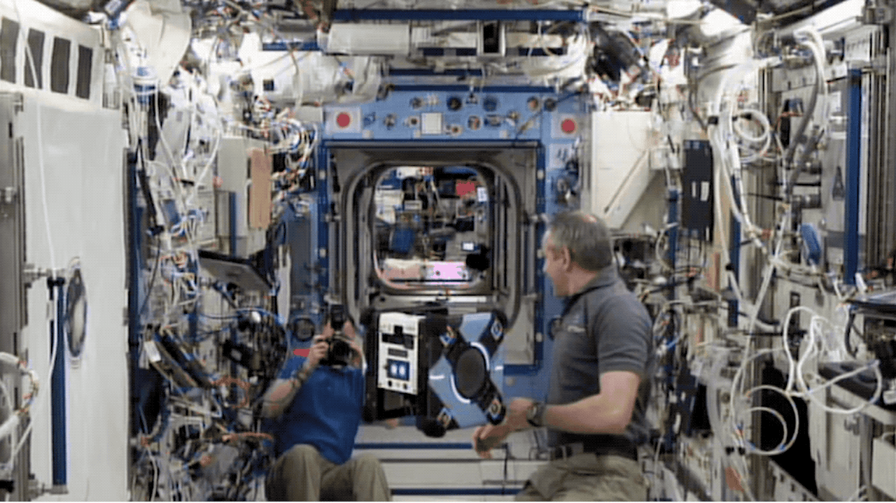 Bumble became the first Astrobee robot to fly under its own power in space.