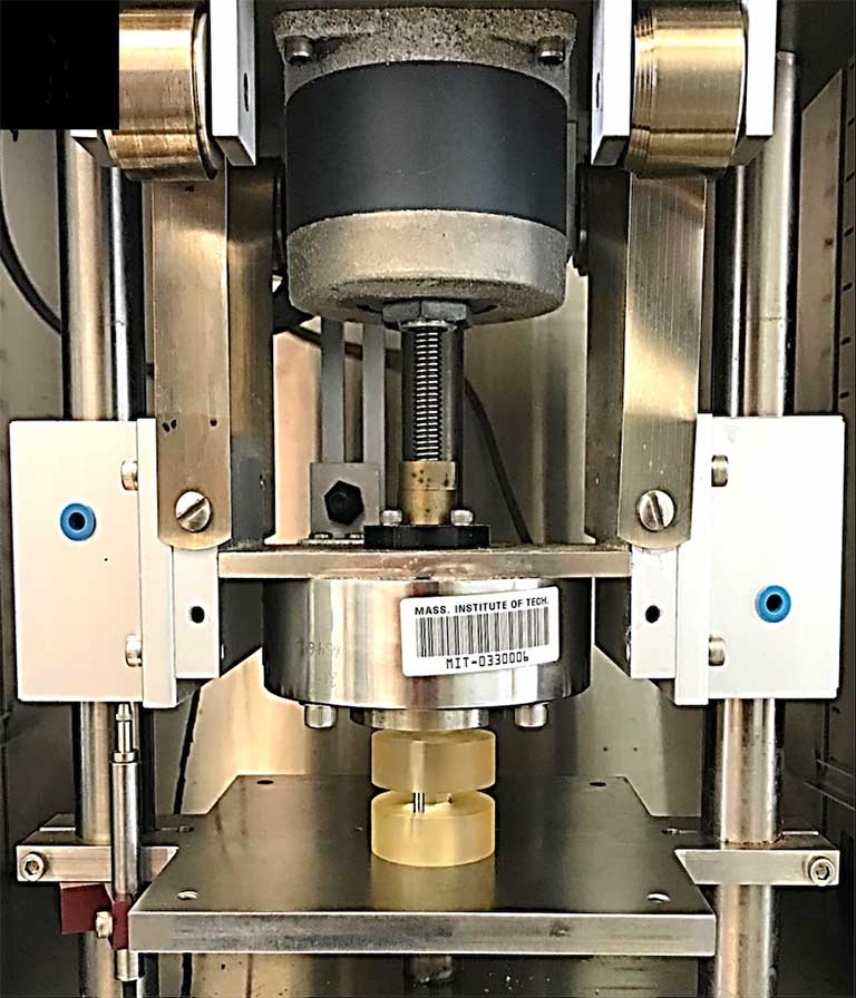 A device used during the experiments to apply stress to cartilage tissue, simulating a PTOA-like injury.