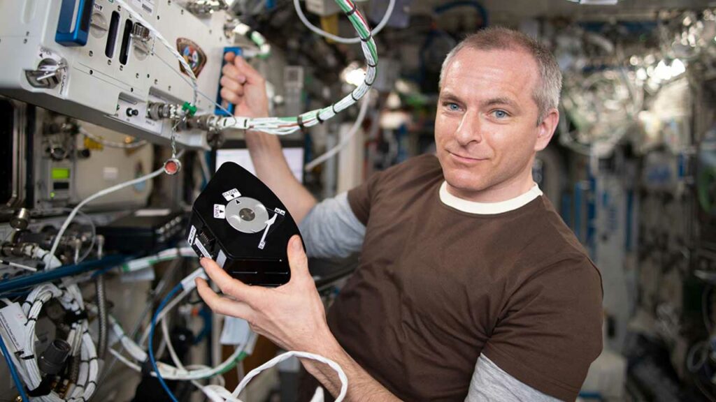 Canadian Space Agency astronaut David Saint-Jacques onboard the International Space Station