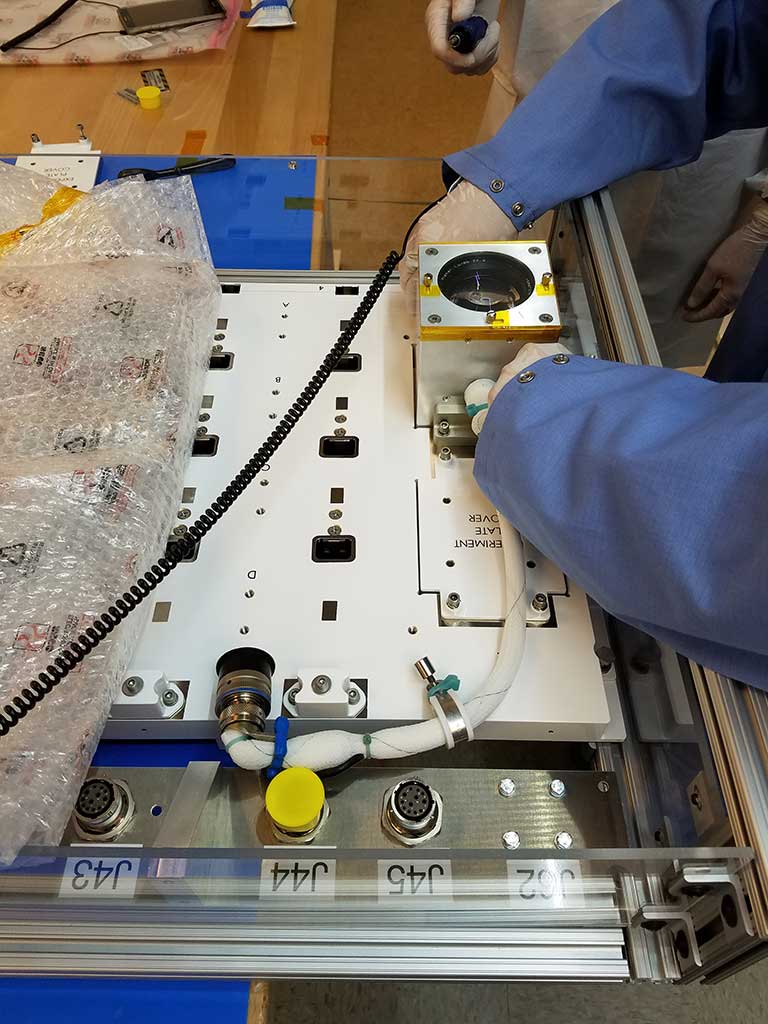 Test integration of HEIST onto the Nanoracks External Platform (NREP) in Houston.