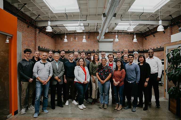 Group photo of the Orbital Sidekick team
