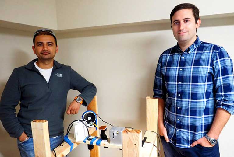 Orbital Sidekick founders Dan Katz (right) and Tushar Prabhakar (left).