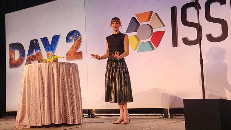 "Mistress of Machines" Kate Darling delivers a keynote address at ISSRDC 2024 on human-robot interactions