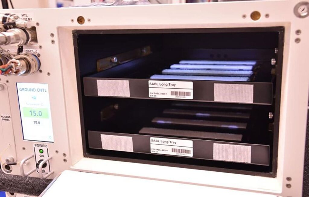 View into the SALI temperature-controlled compartment