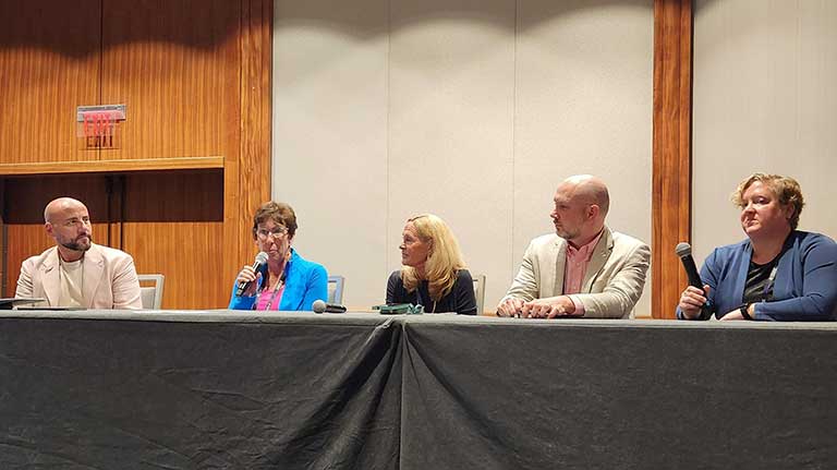 Panel discussion on commercialization in LEO at the 2024 ISSRDC Workshop: Exploring the Intersection of Biomanufacturing in Space, Earth Regulations, and Workforce Development